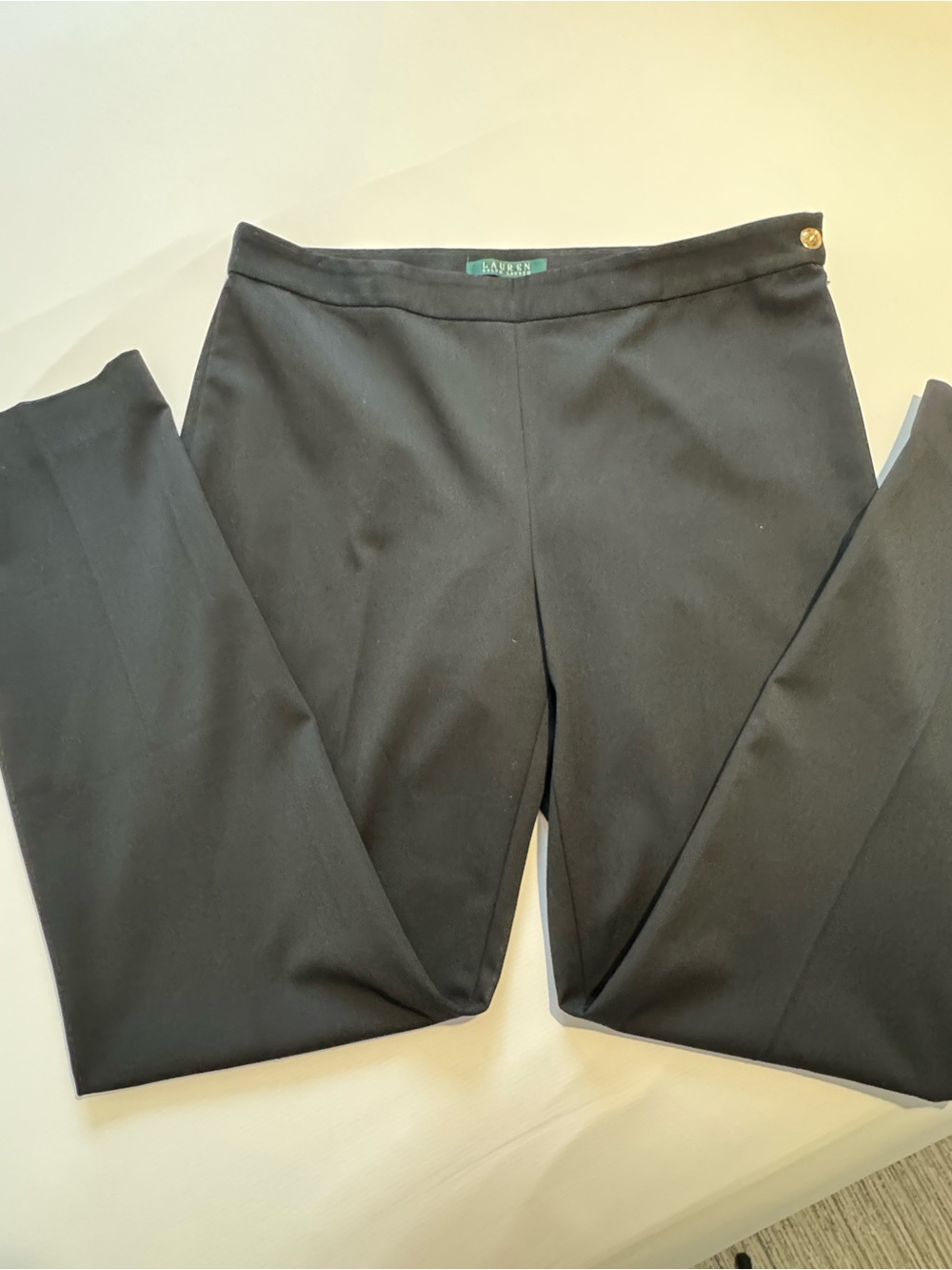 Lauren Ralph Lauren Women Black Trousers with Slim Silhouette